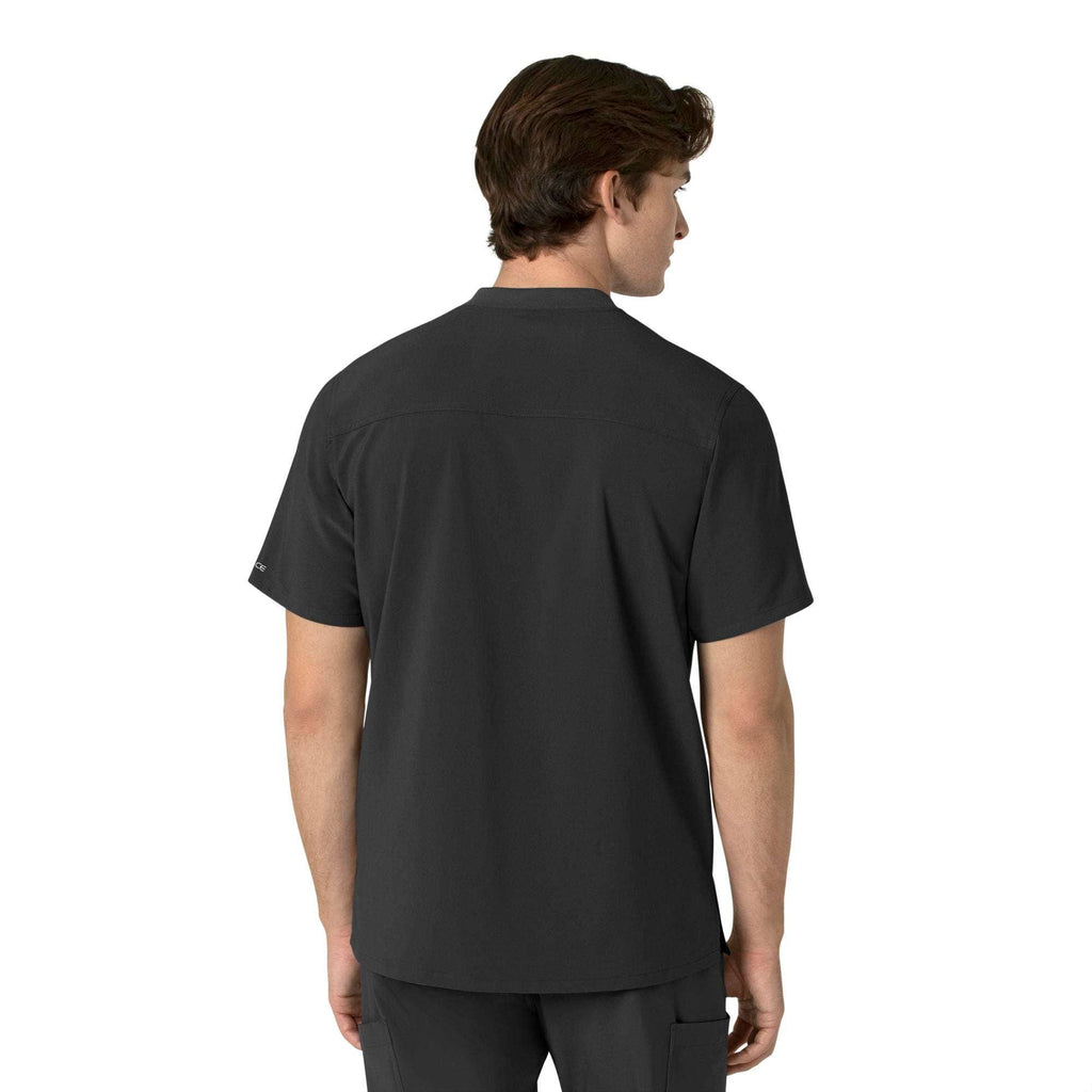 Force cross-flex men's henley scrub top