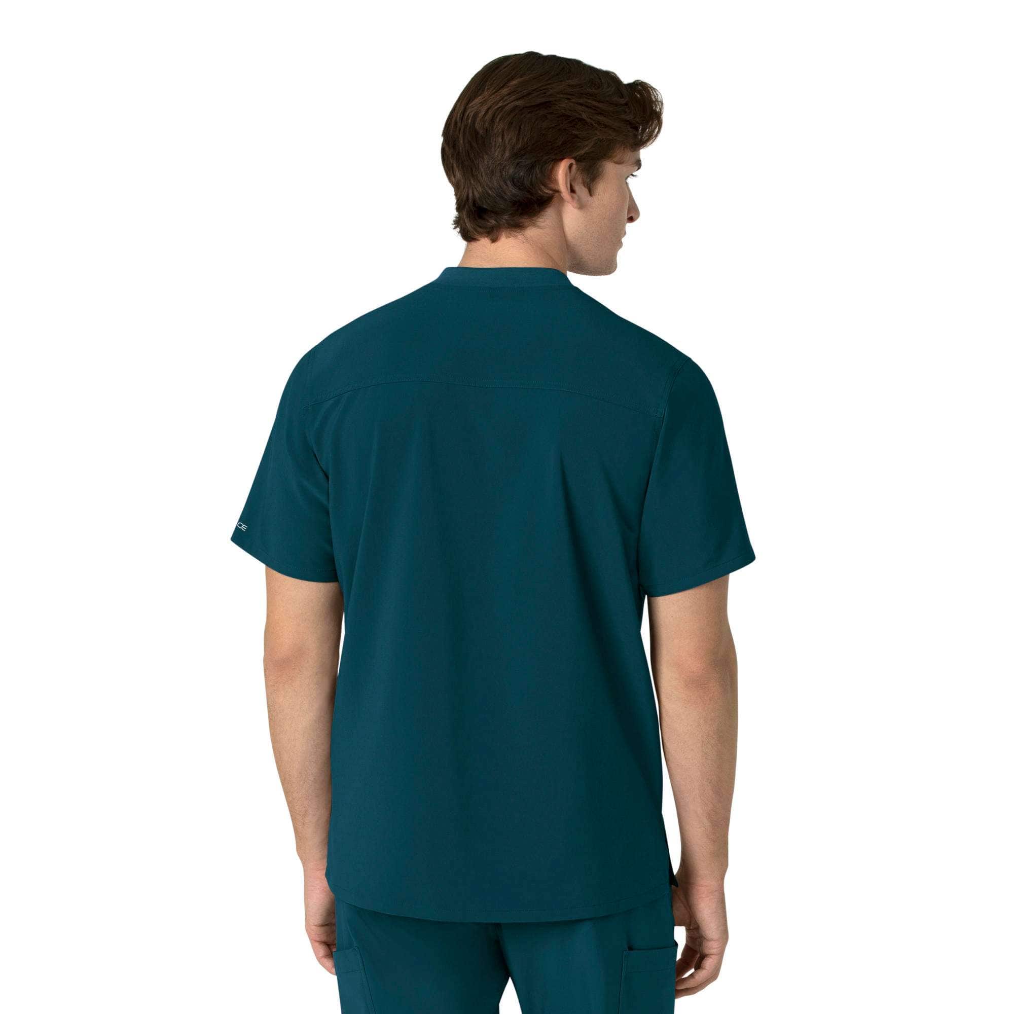 Force cross-flex men's henley scrub top