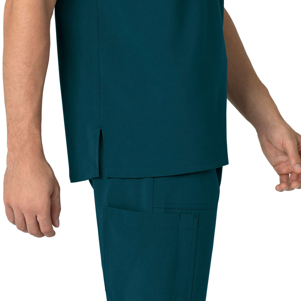 Force cross-flex men's henley scrub top
