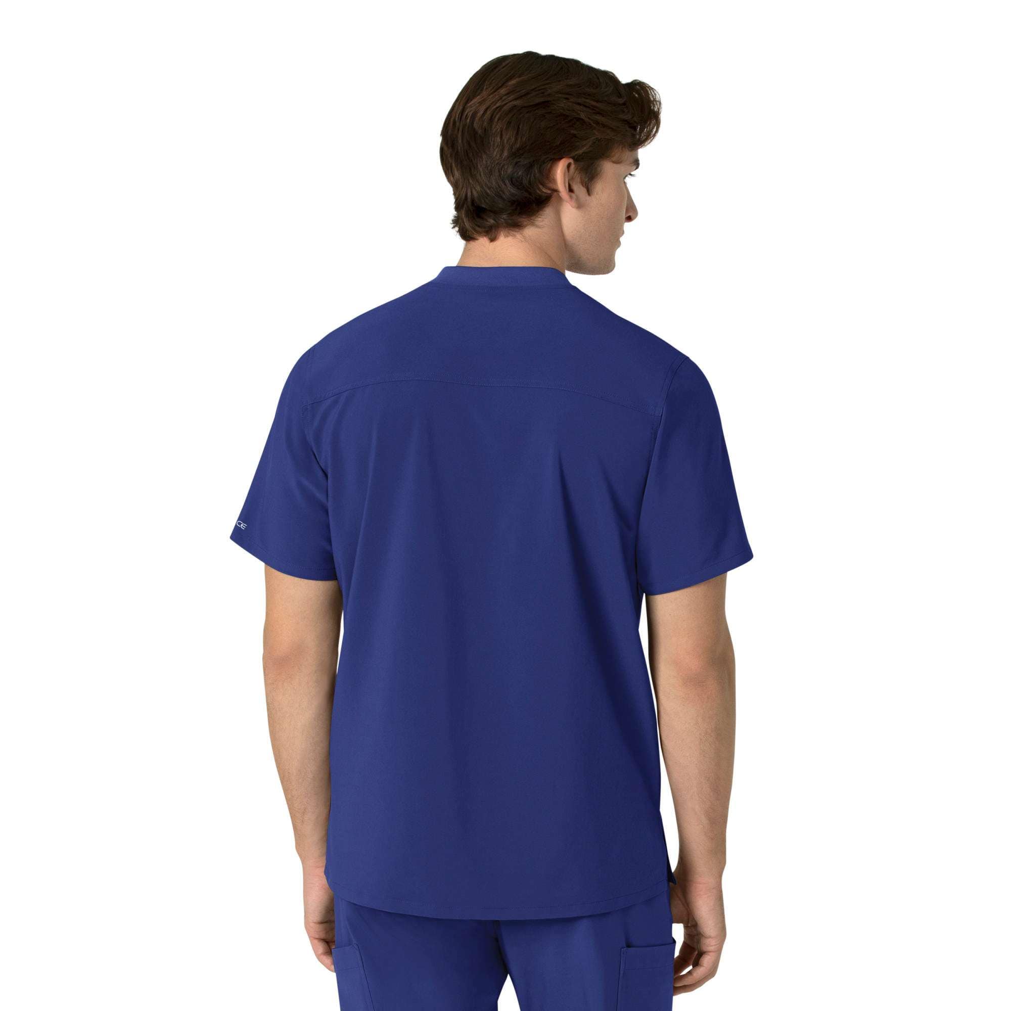 Force cross-flex men's henley scrub top