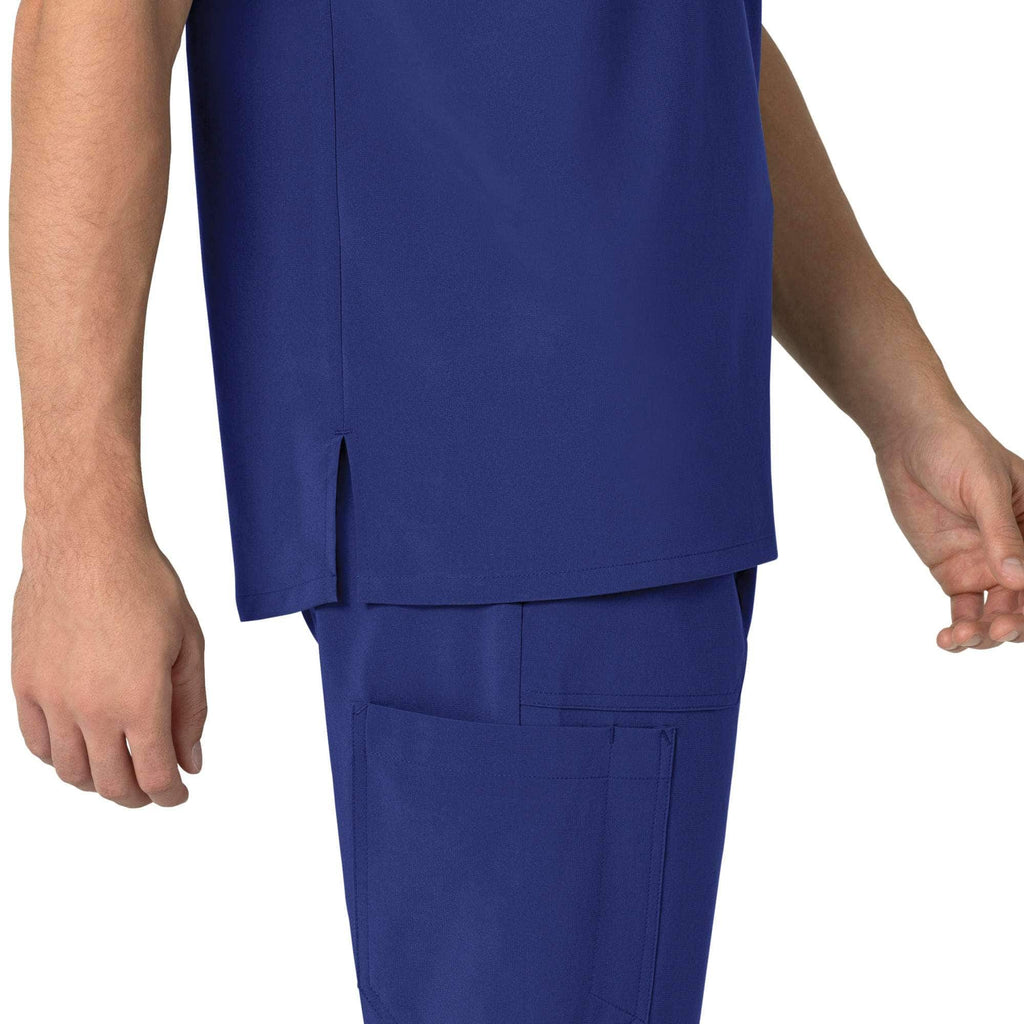 Force cross-flex men's henley scrub top