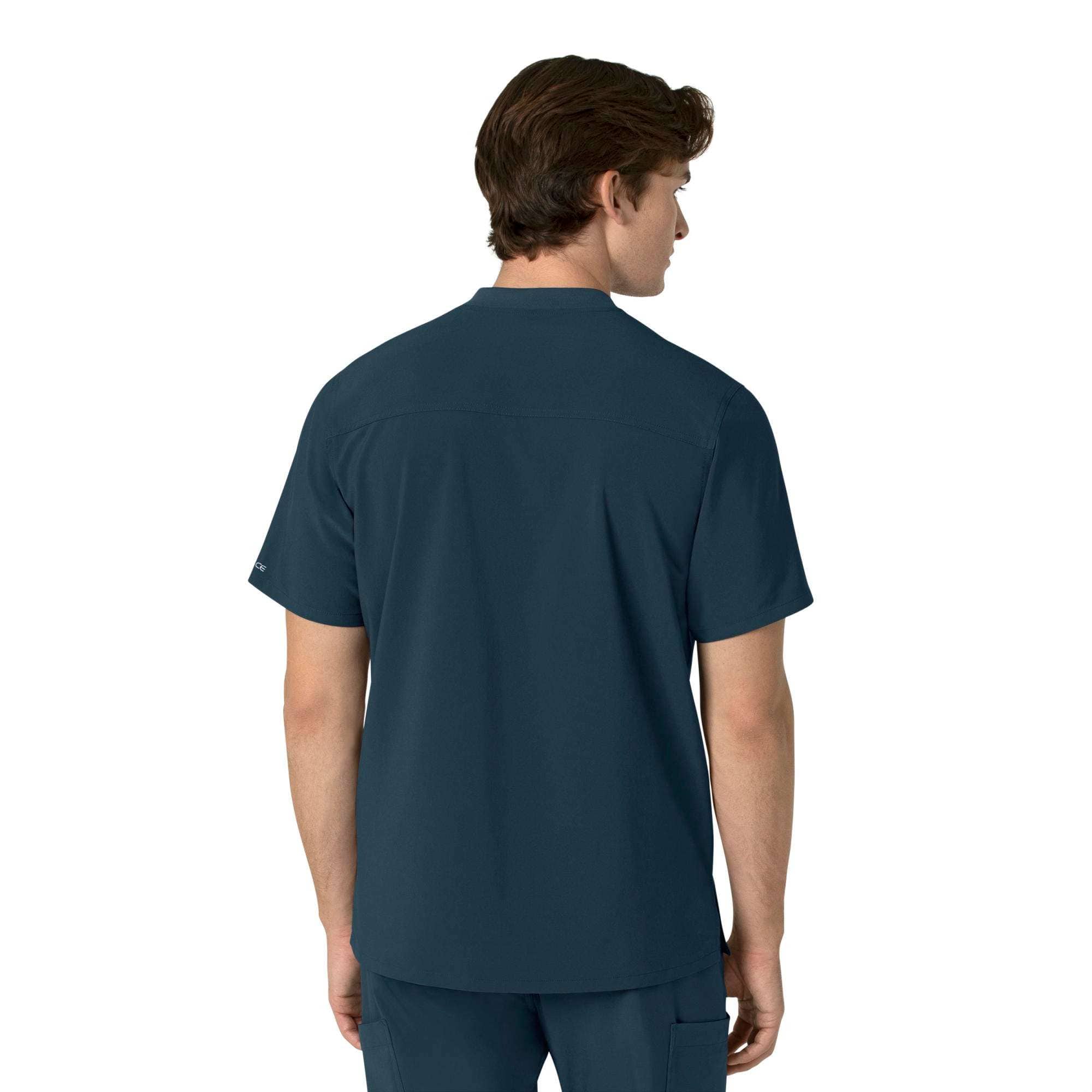 Force cross-flex men's henley scrub top