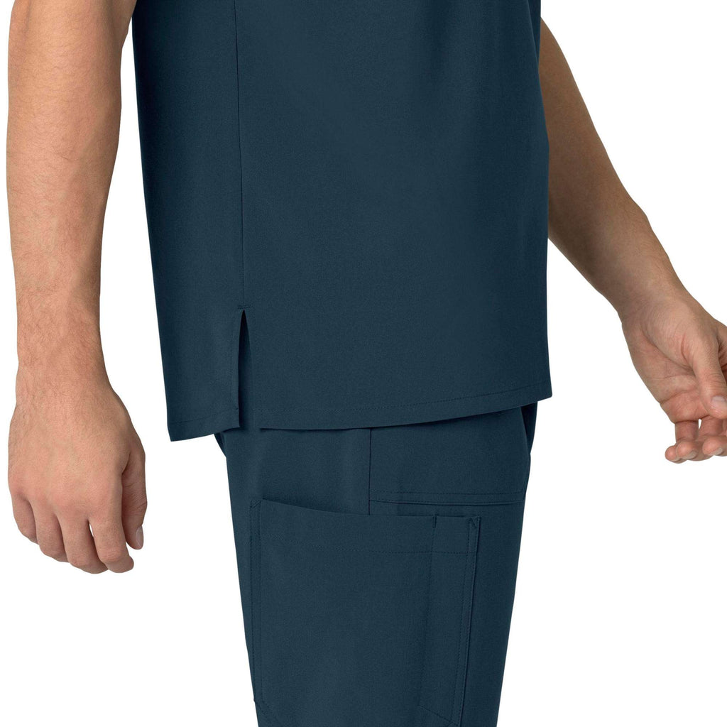 Force cross-flex men's henley scrub top
