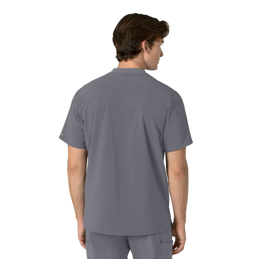 Force cross-flex men's henley scrub top
