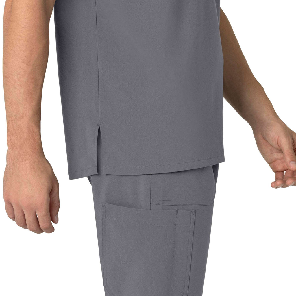 Force cross-flex men's henley scrub top