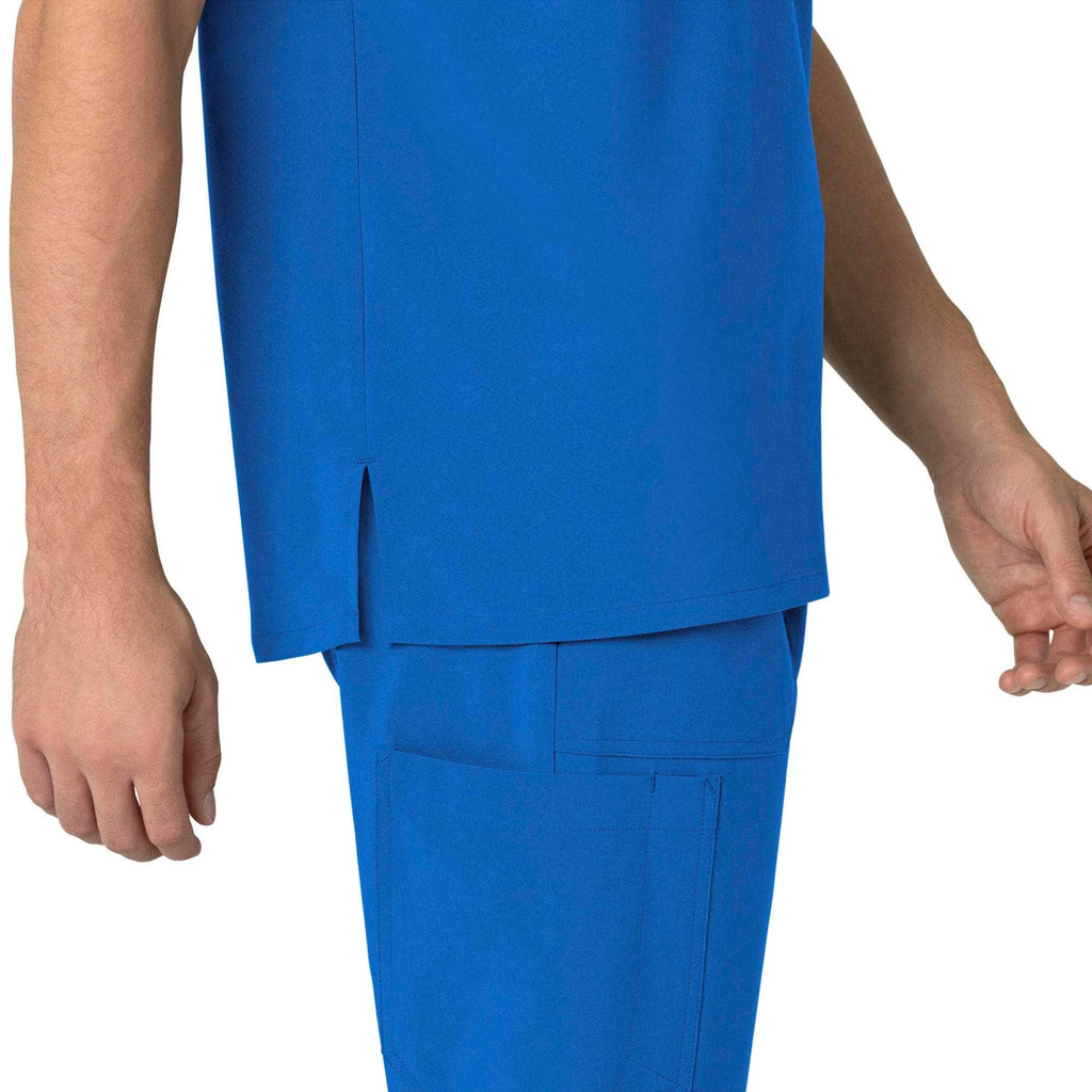 Force cross-flex men's henley scrub top