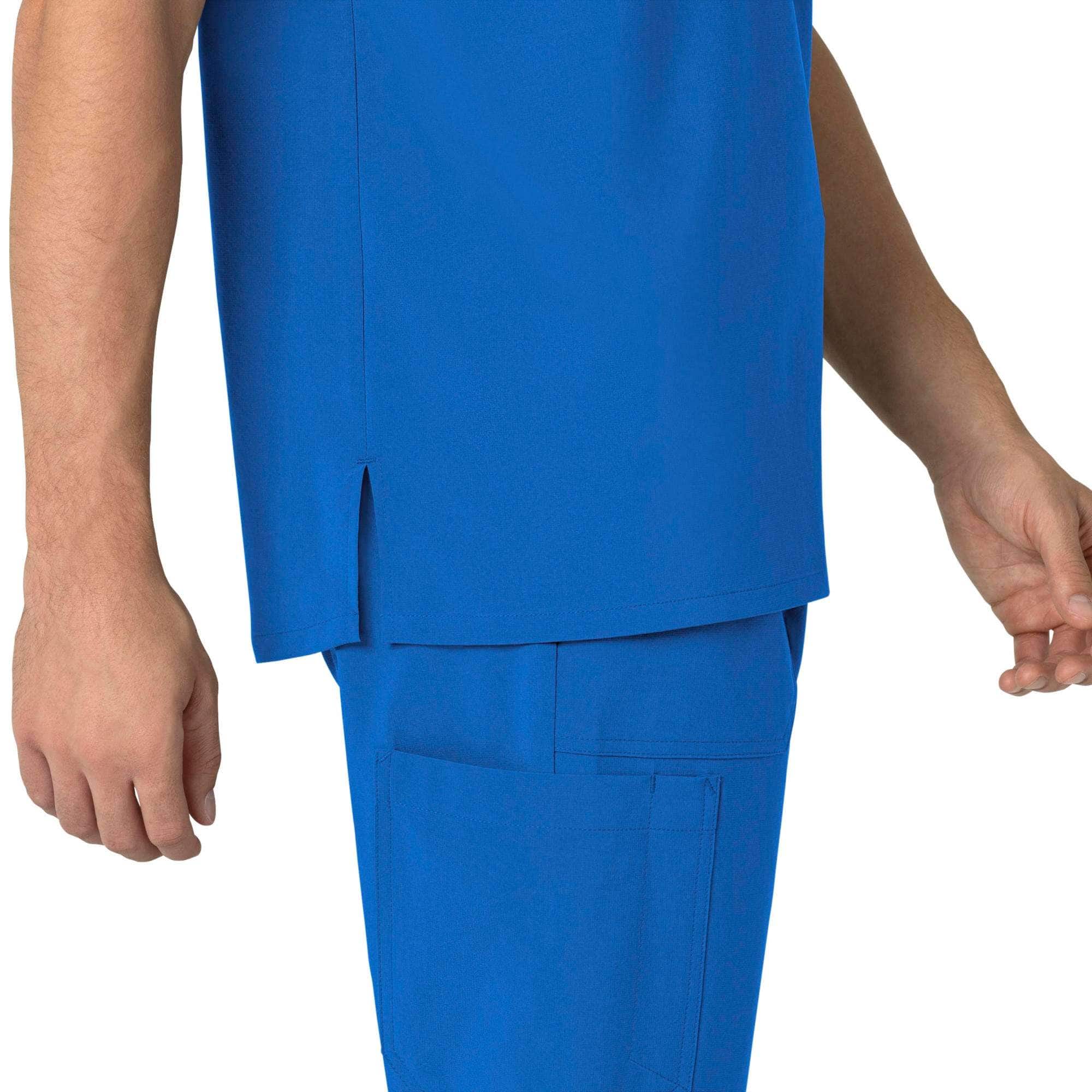 Force cross-flex men's henley scrub top