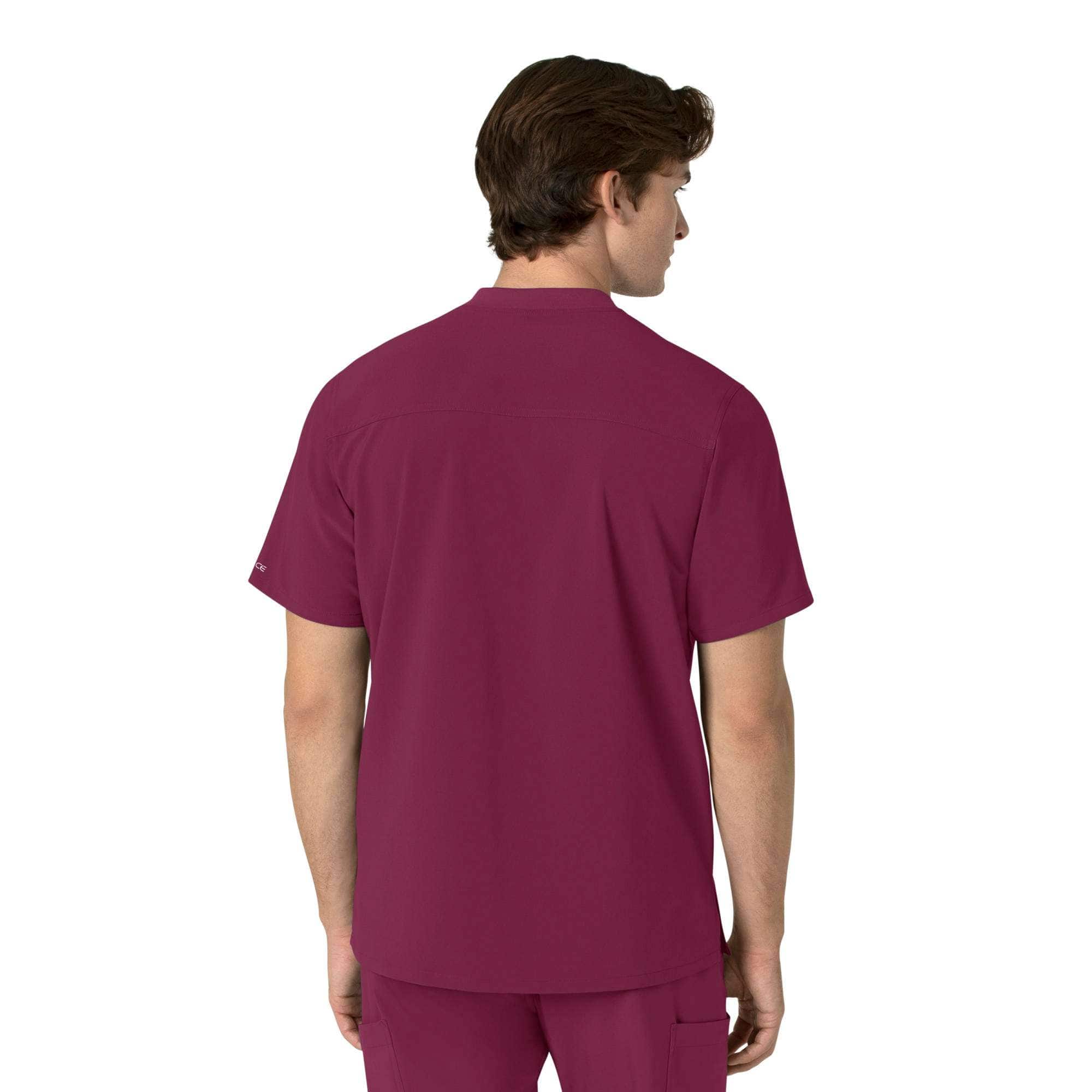 Force cross-flex men's henley scrub top