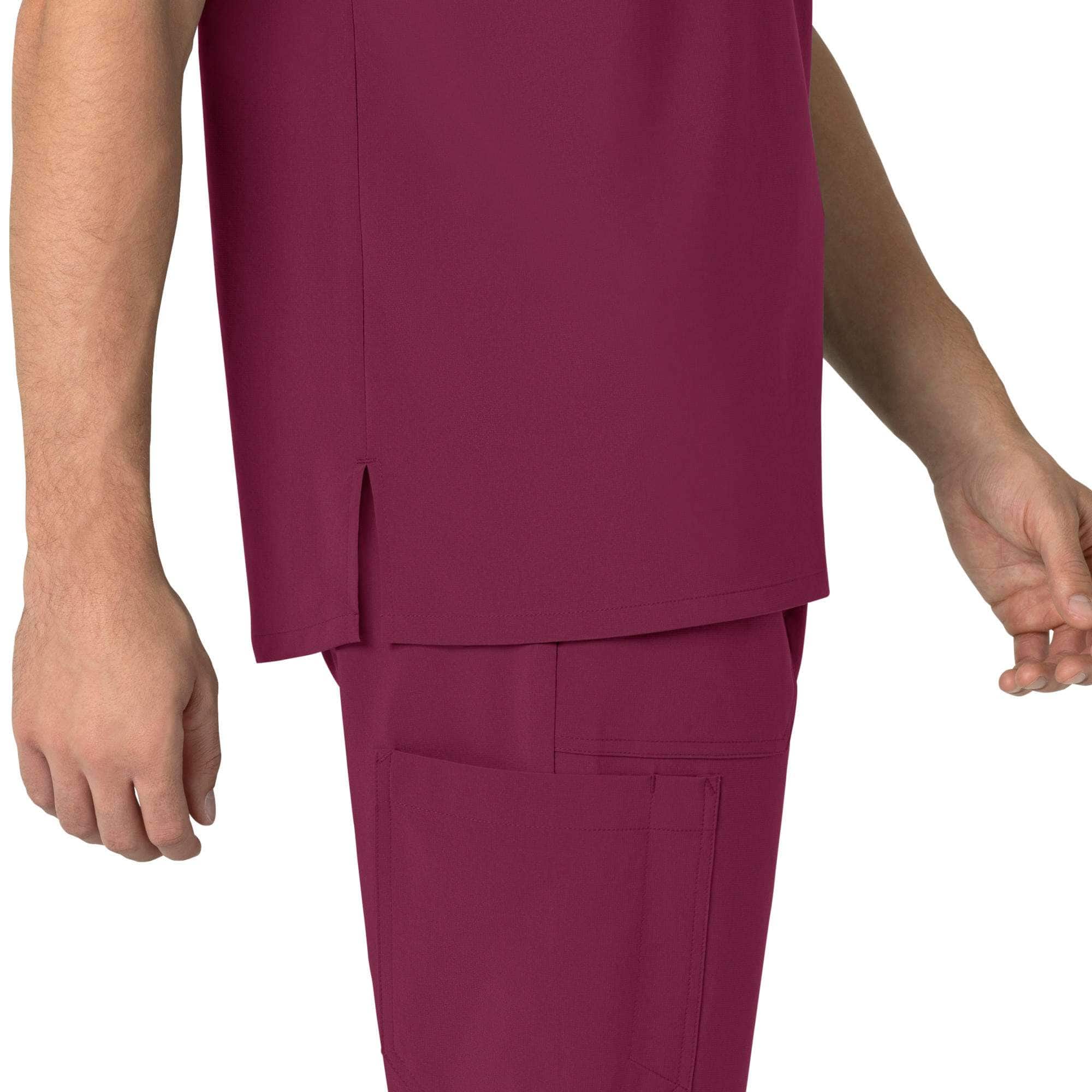 Force cross-flex men's henley scrub top