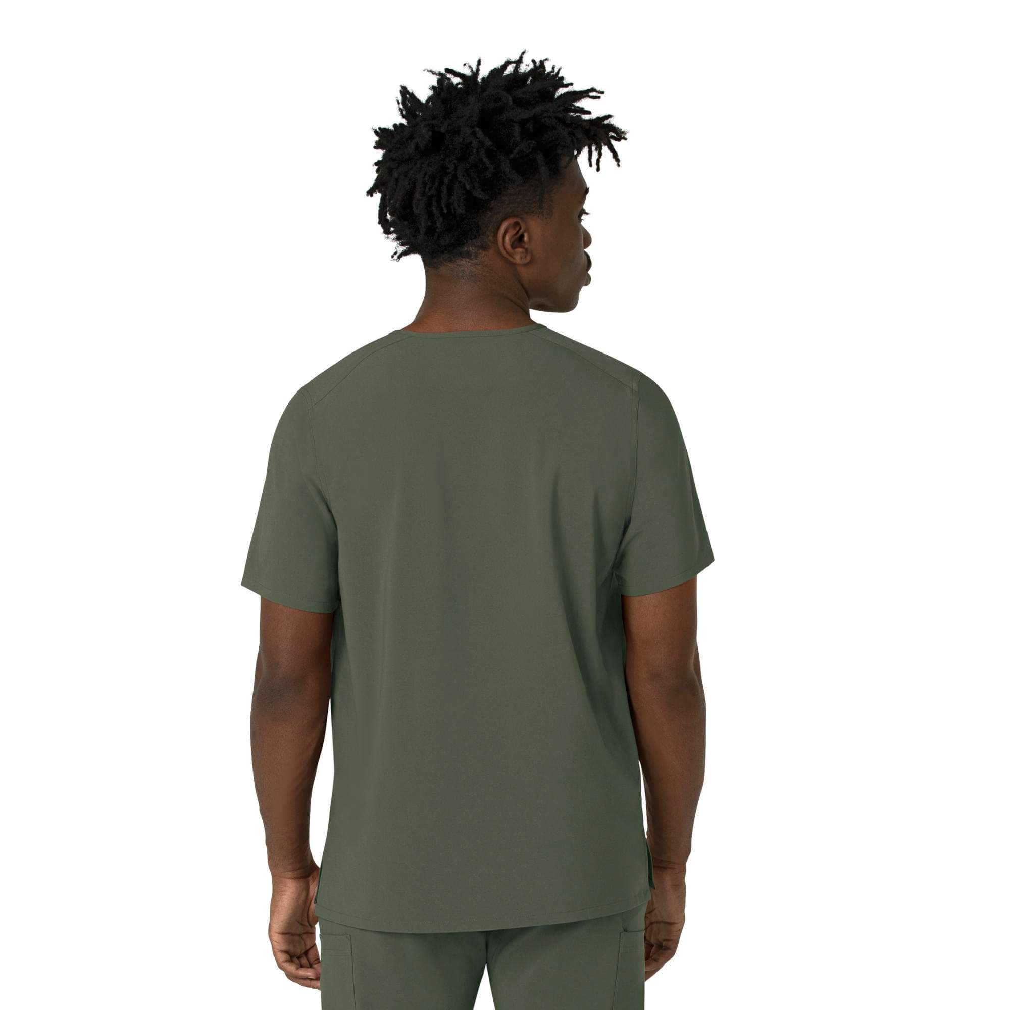 Force cross-flex men's v-neck scrub top