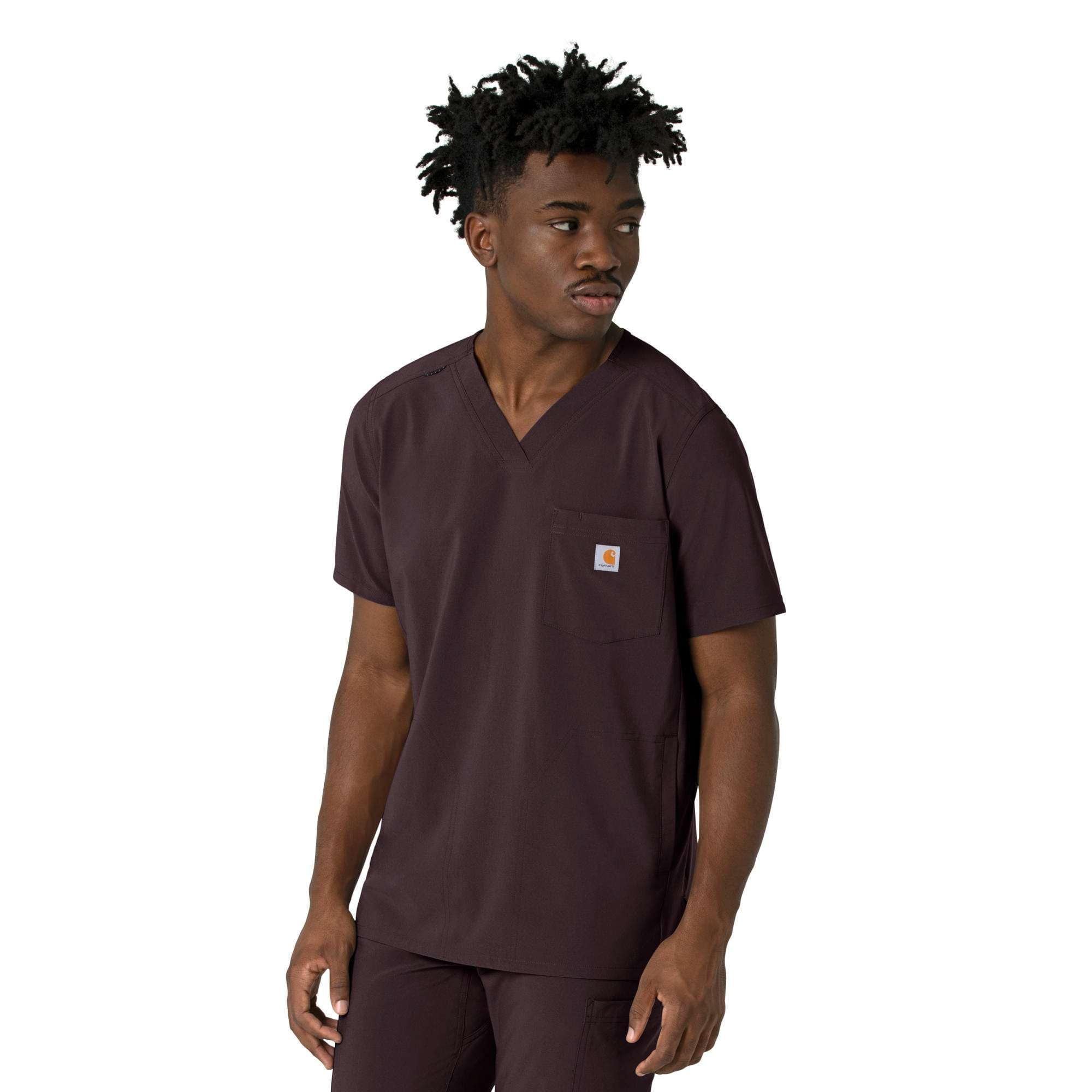 Force cross-flex men's v-neck scrub top