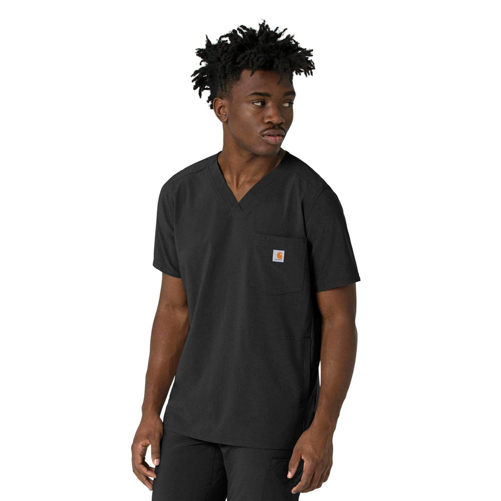 Force cross-flex men's v-neck scrub top
