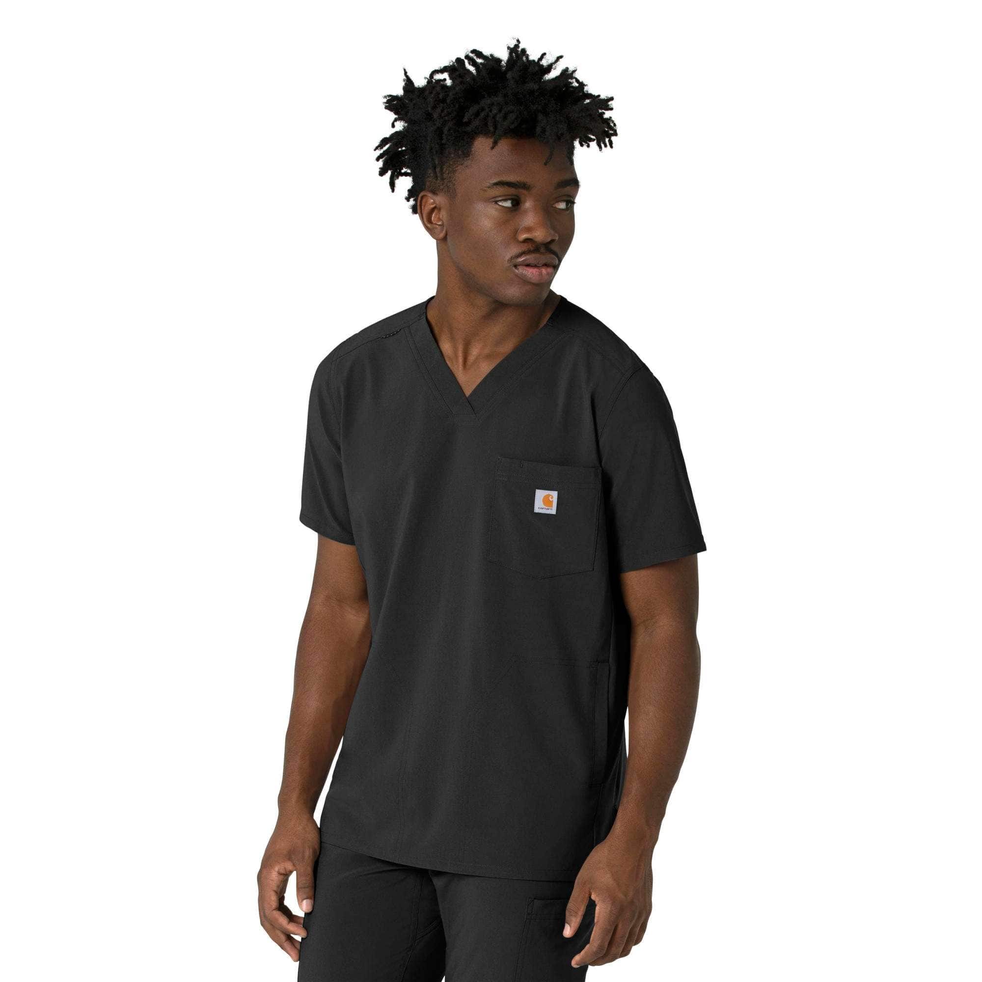Force cross-flex men's v-neck scrub top