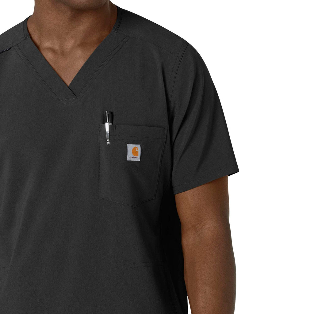 Force cross-flex men's v-neck scrub top