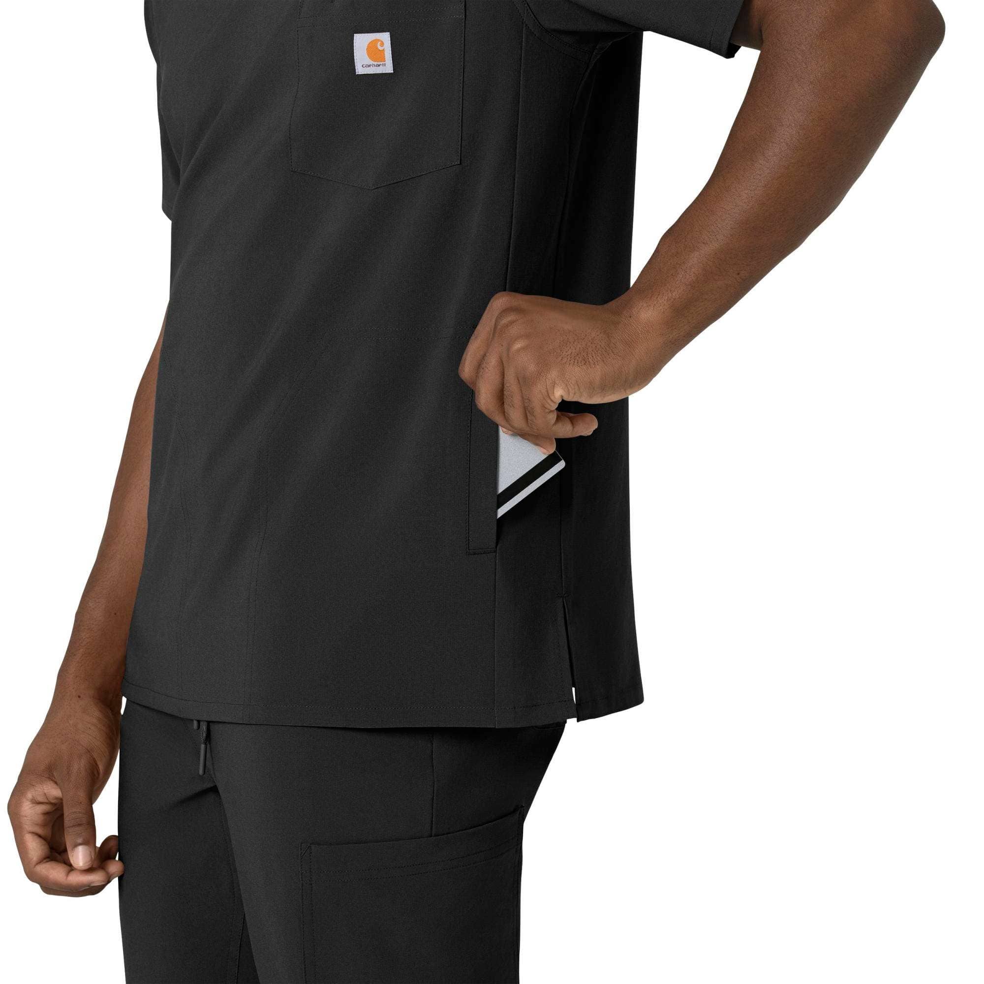 Force cross-flex men's v-neck scrub top
