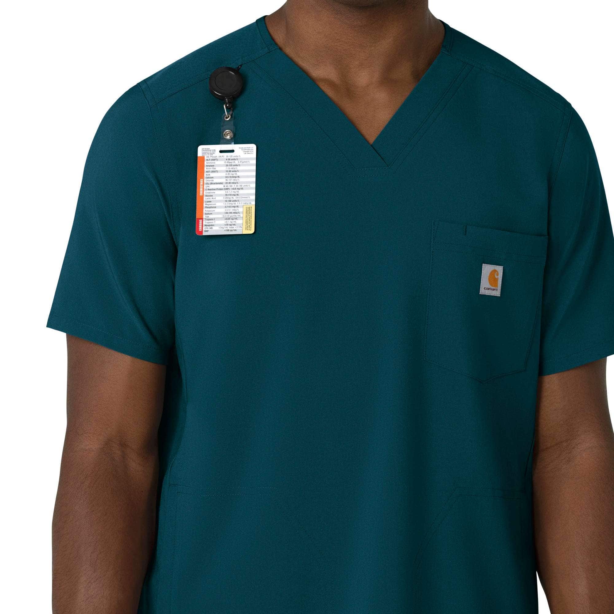 Force cross-flex men's v-neck scrub top