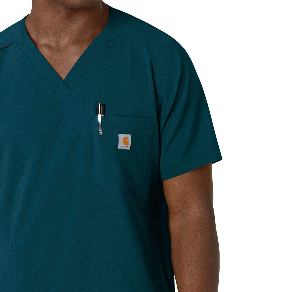 Force cross-flex men's v-neck scrub top