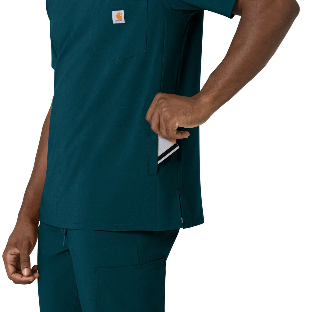Force cross-flex men's v-neck scrub top
