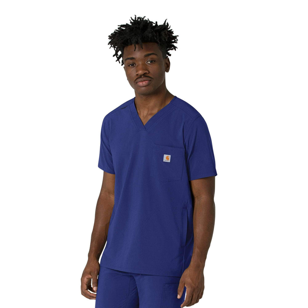 Force cross-flex men's v-neck scrub top