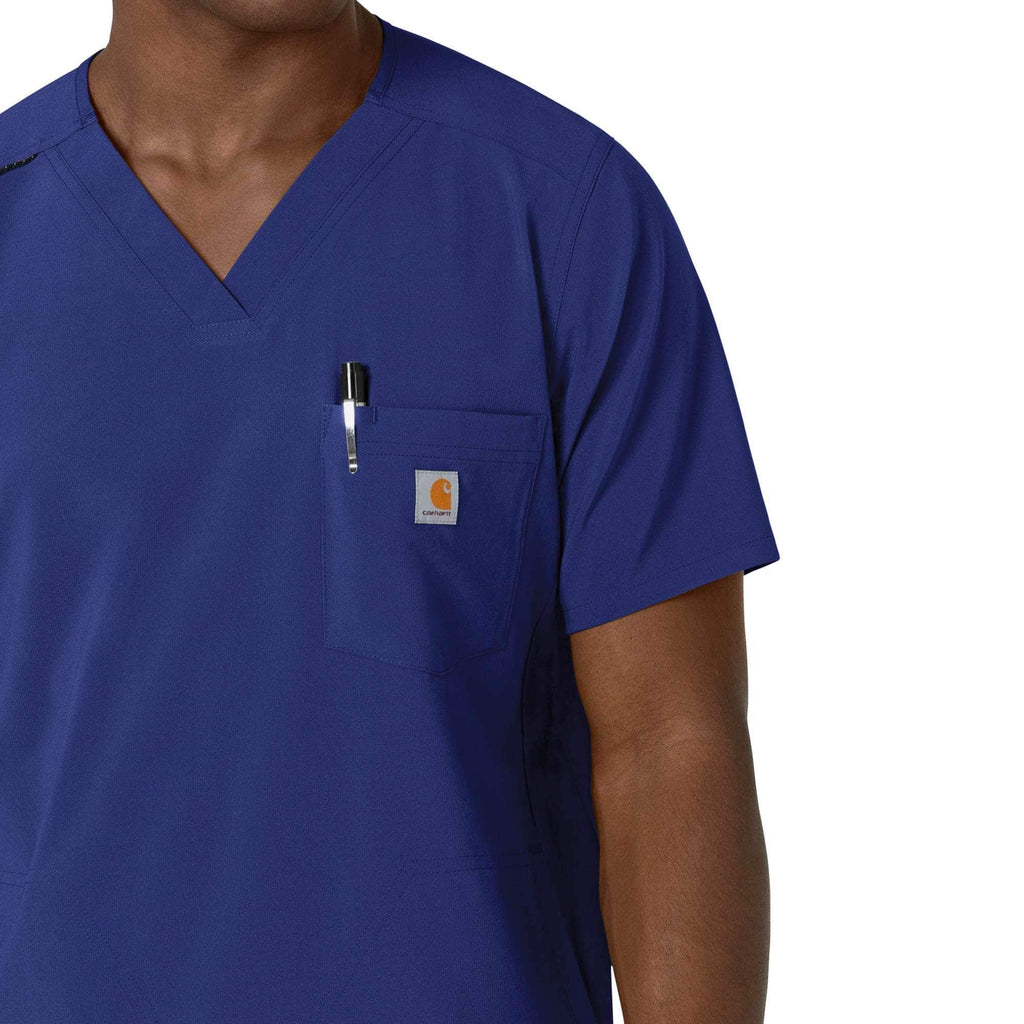 Force cross-flex men's v-neck scrub top