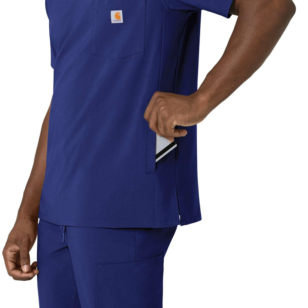 Force cross-flex men's v-neck scrub top