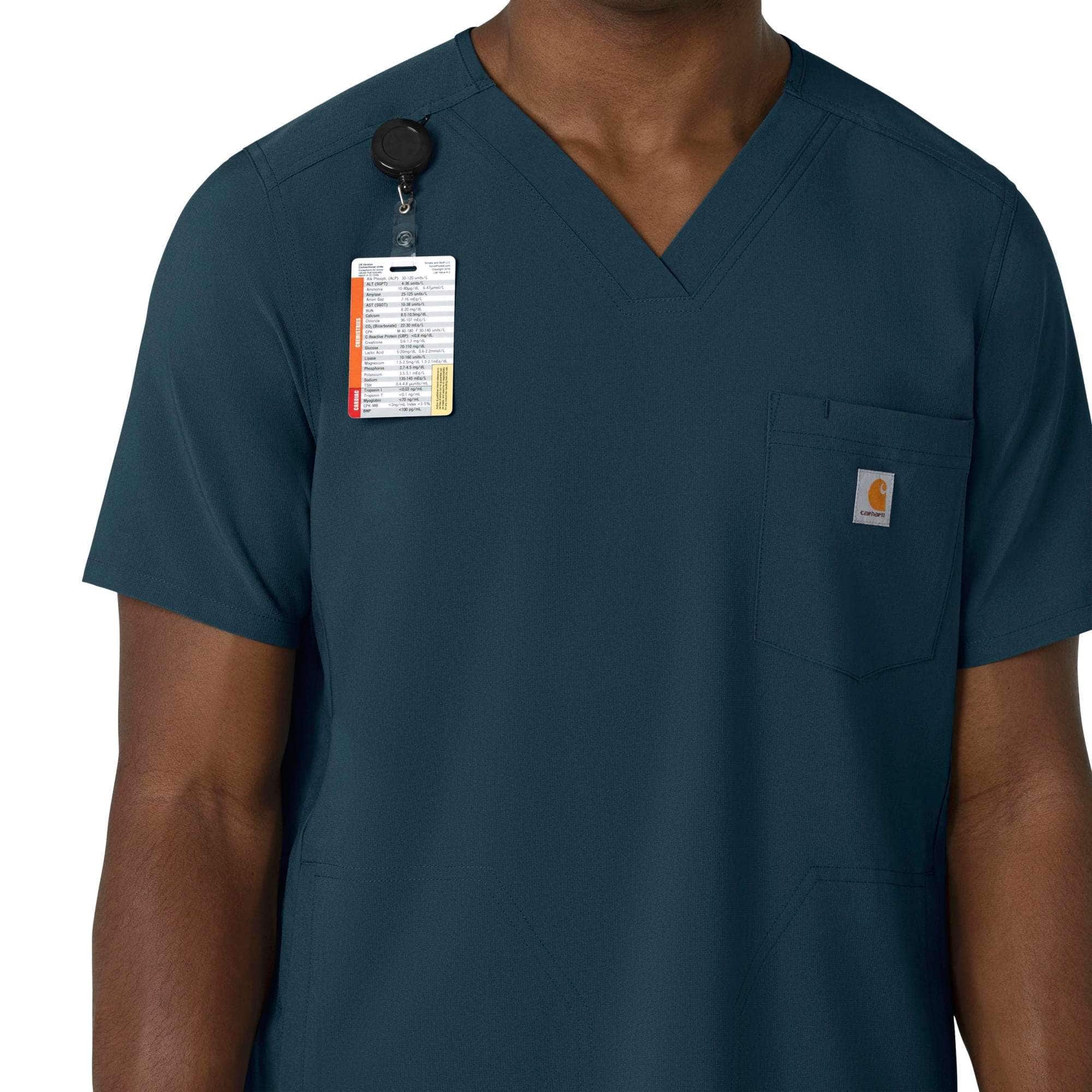 Force cross-flex men's v-neck scrub top