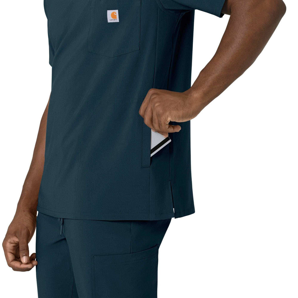 Force cross-flex men's v-neck scrub top