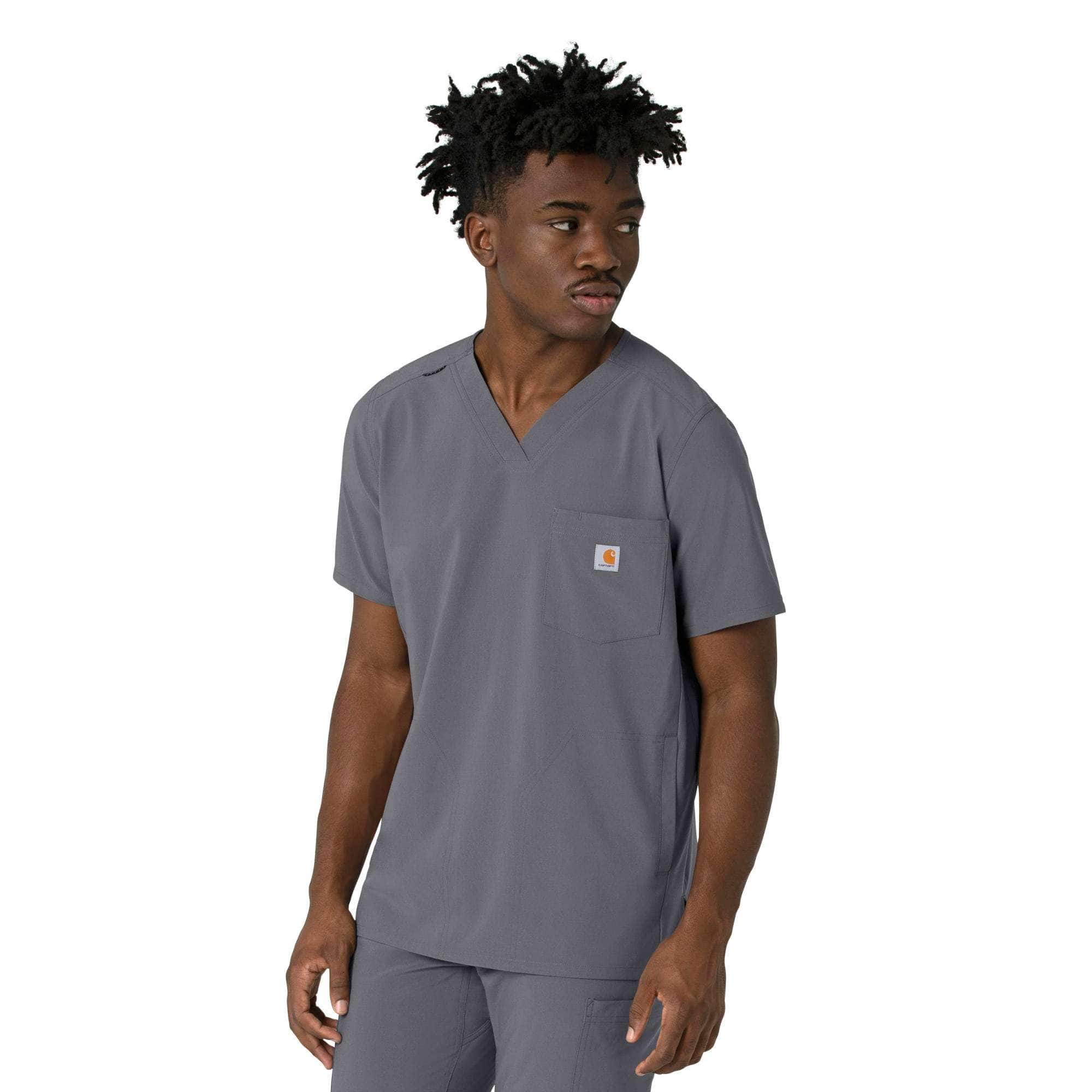 Force cross-flex men's v-neck scrub top
