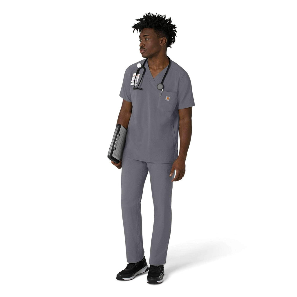 Force cross-flex men's v-neck scrub top