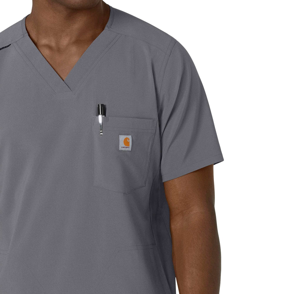 Force cross-flex men's v-neck scrub top
