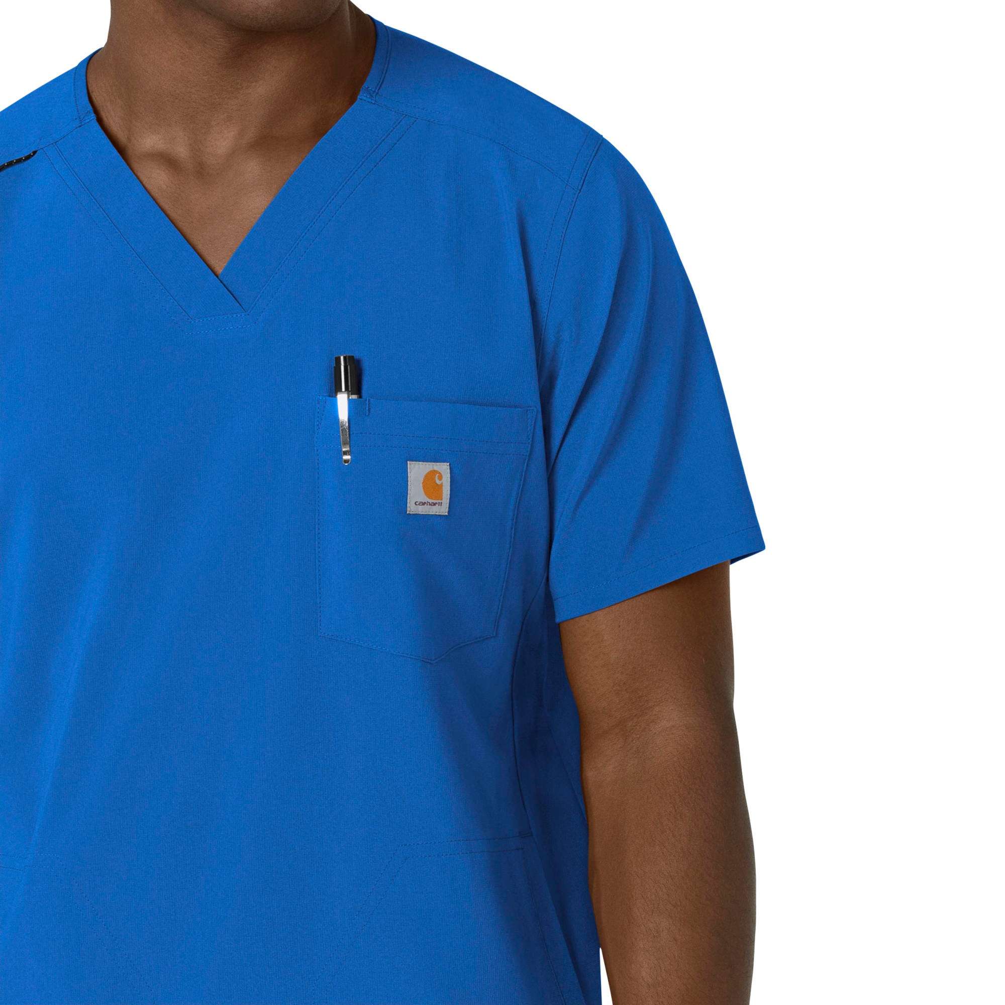 Force cross-flex men's v-neck scrub top