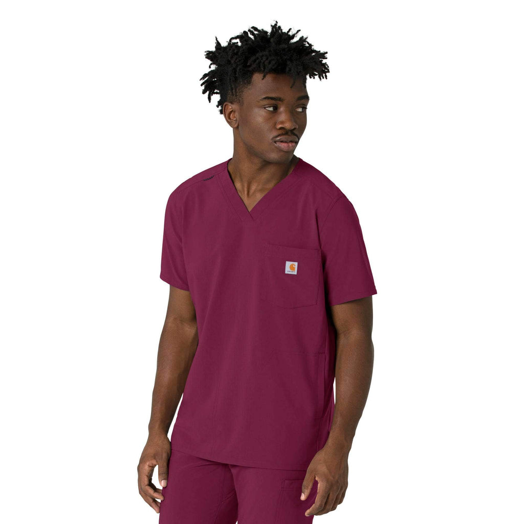 Force cross-flex men's v-neck scrub top