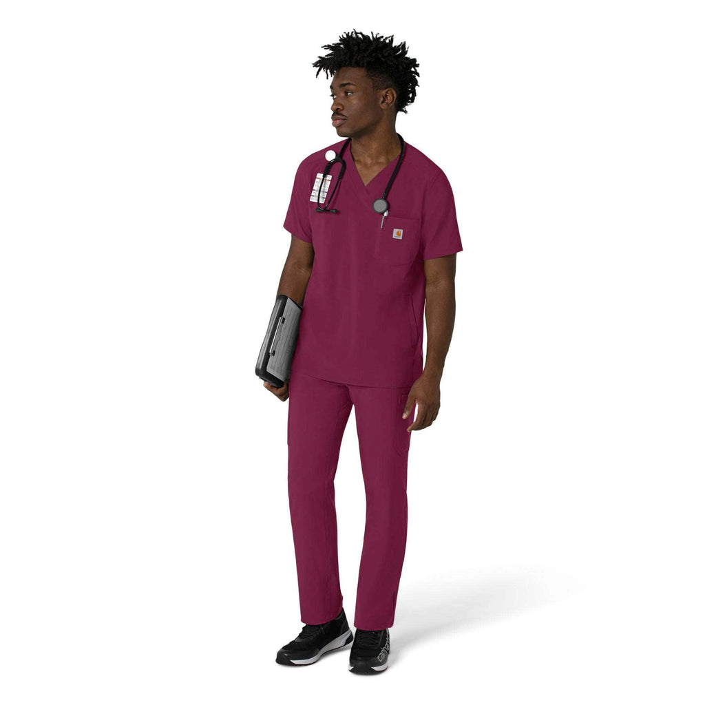 Force cross-flex men's v-neck scrub top