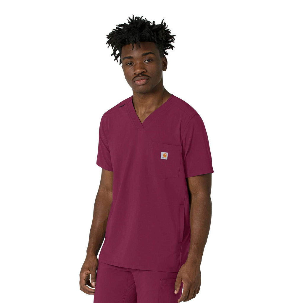 Force cross-flex men's v-neck scrub top