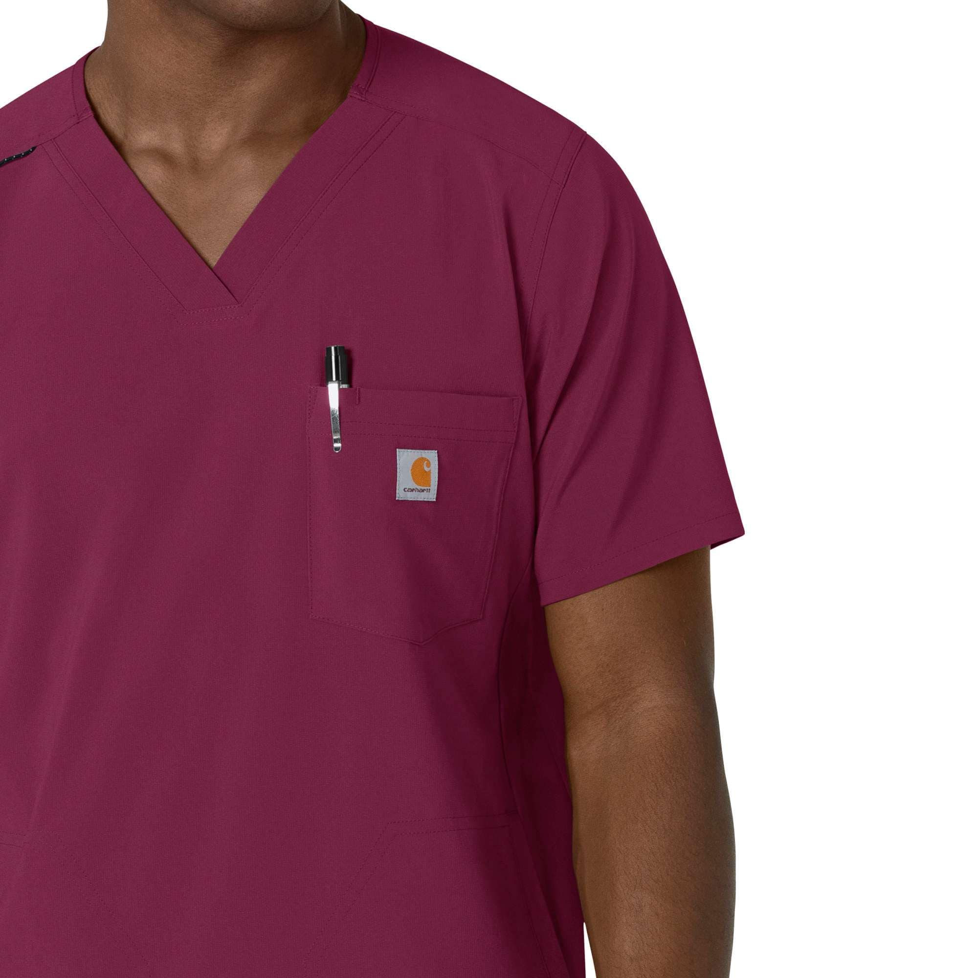 Force cross-flex men's v-neck scrub top