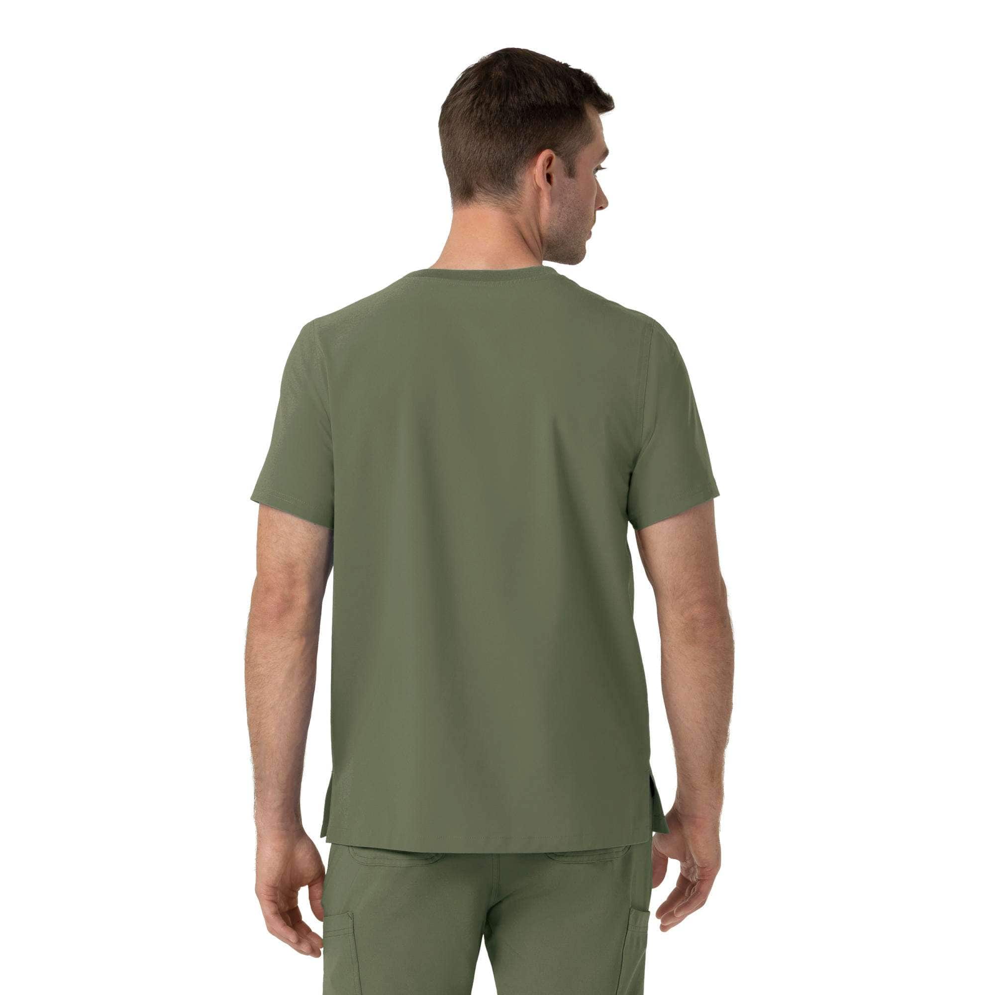 Force cross-flex crew neck scrub top
