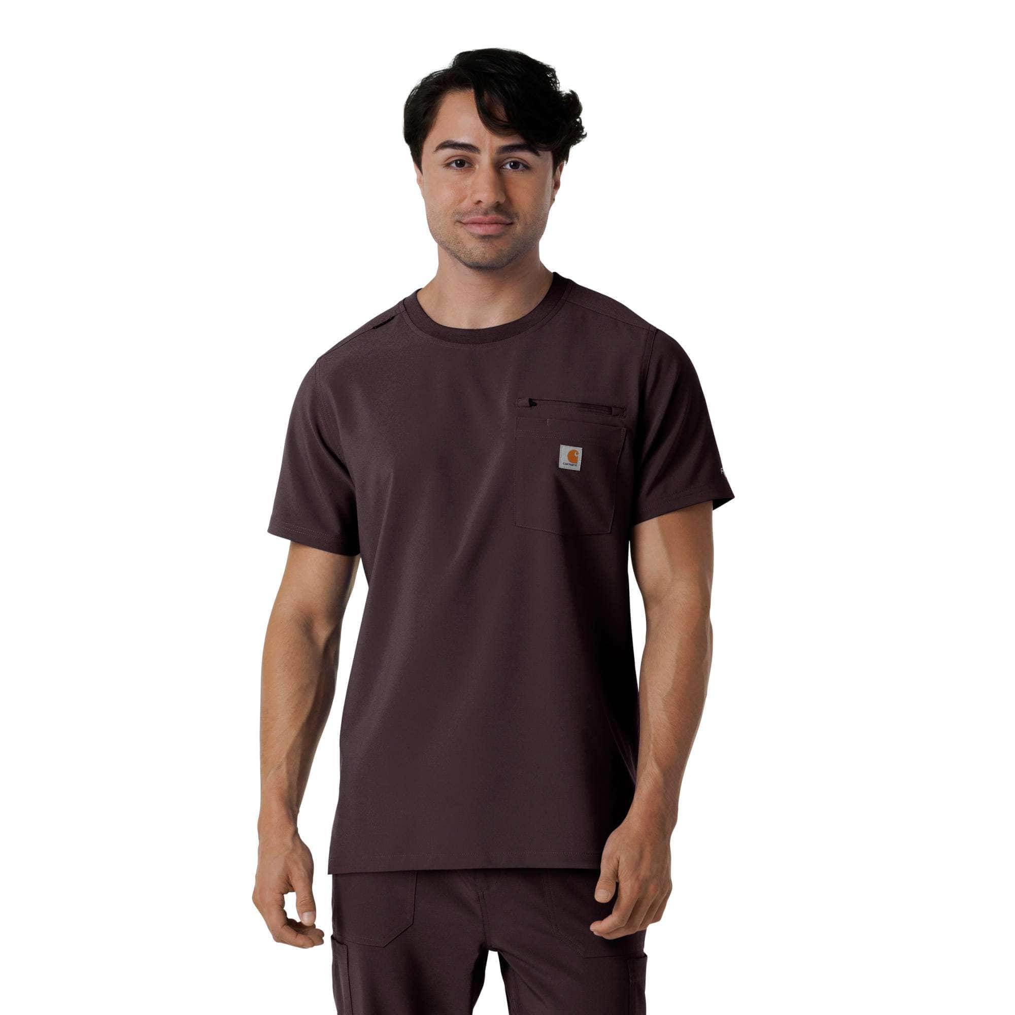 Force cross-flex crew neck scrub top