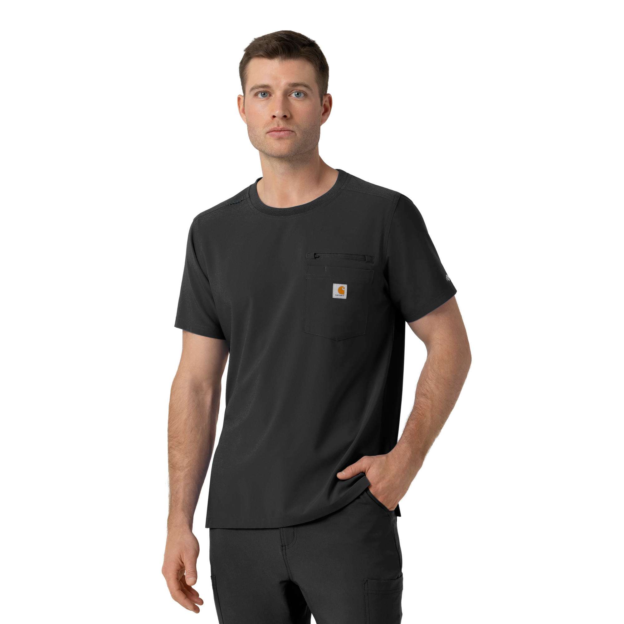 Force cross-flex crew neck scrub top