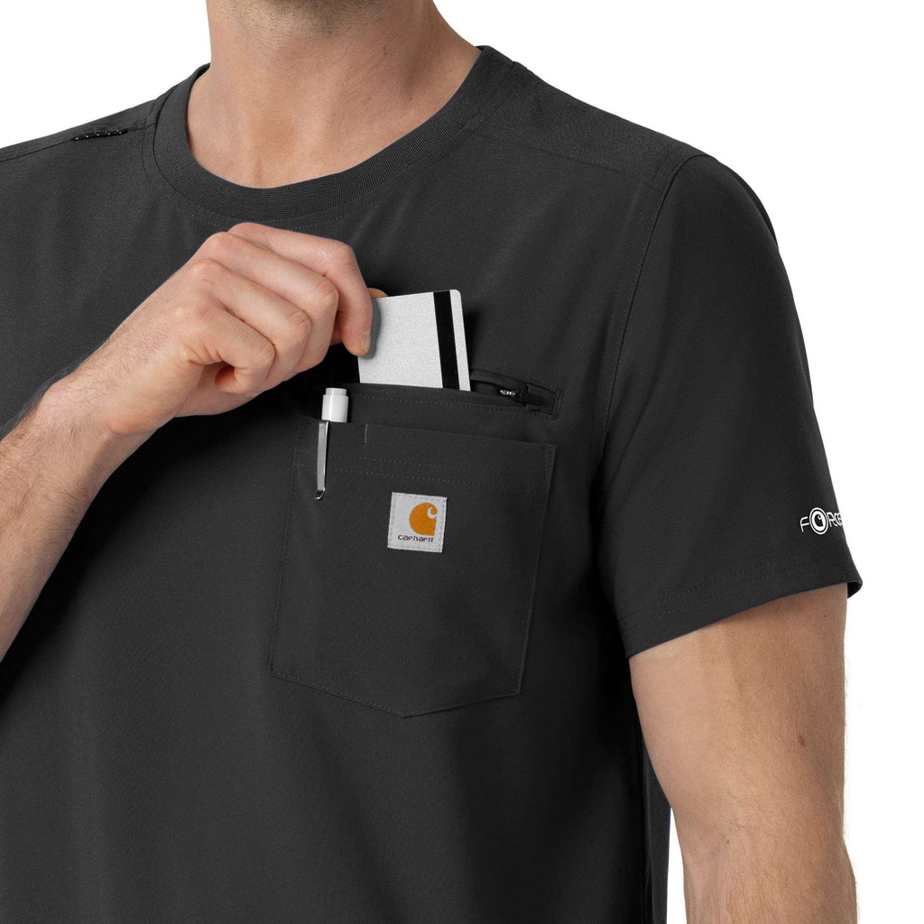 Force cross-flex crew neck scrub top