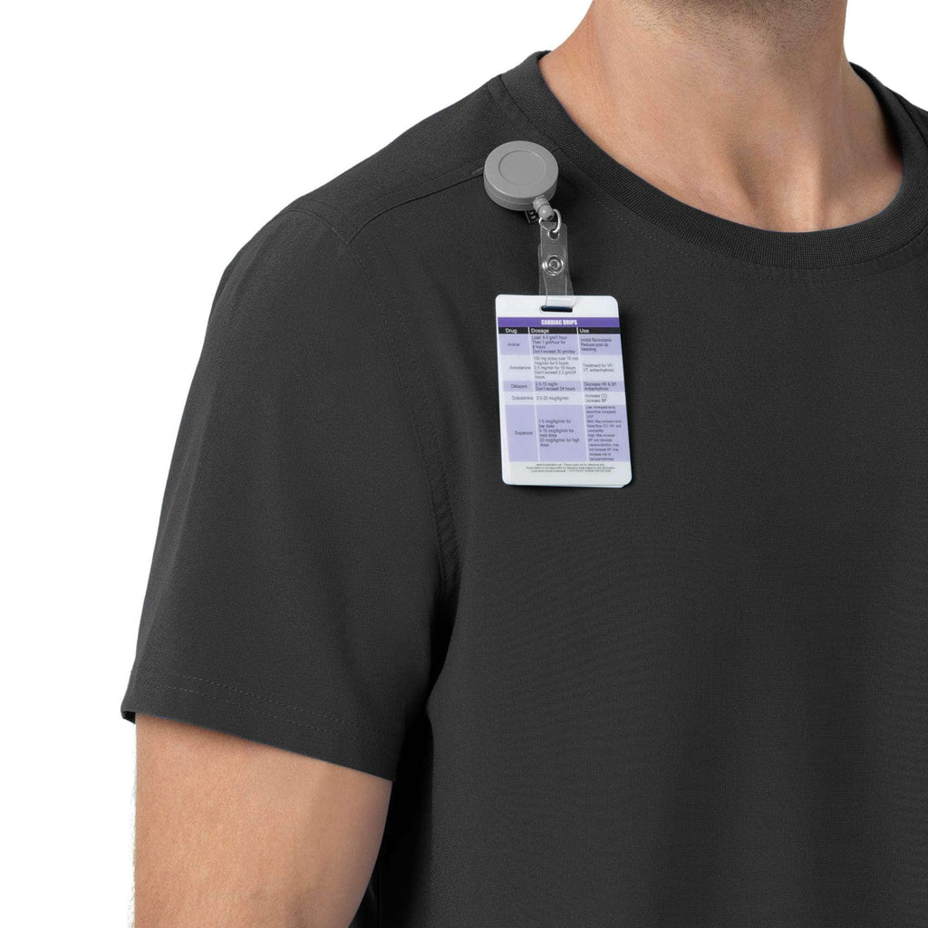 Force cross-flex crew neck scrub top