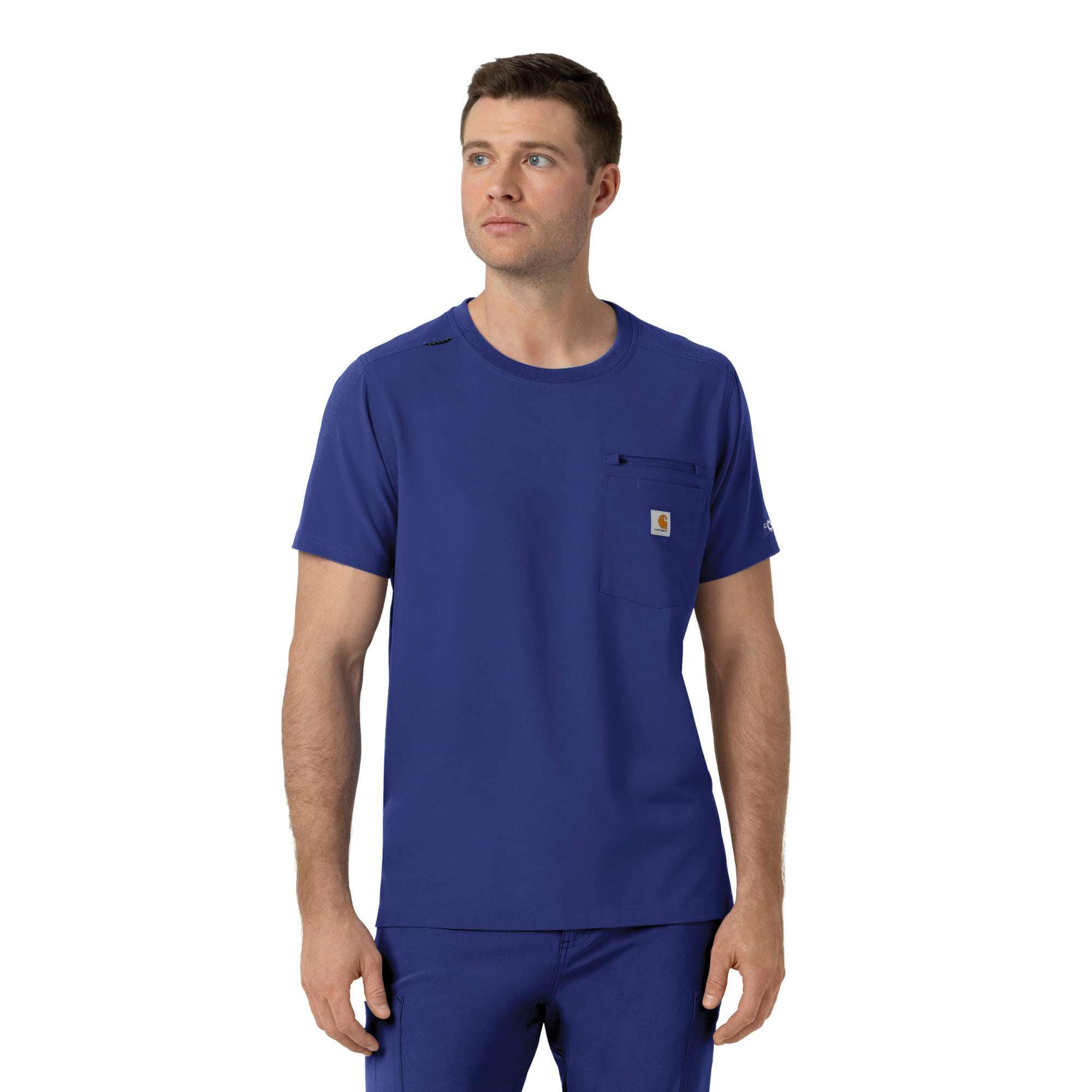 Force cross-flex crew neck scrub top