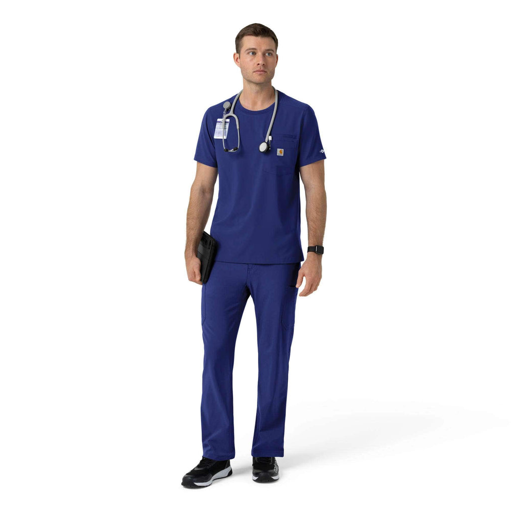 Force cross-flex crew neck scrub top