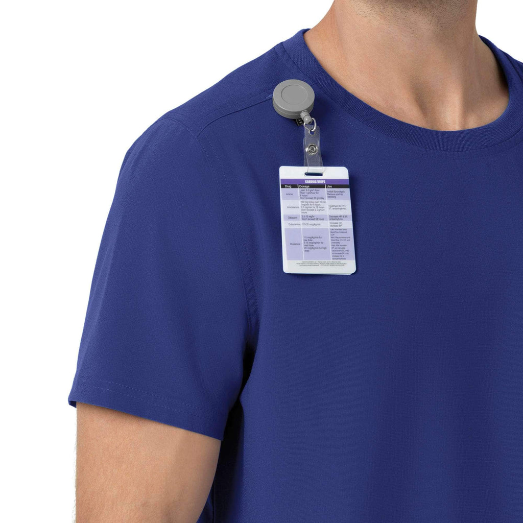 Force cross-flex crew neck scrub top