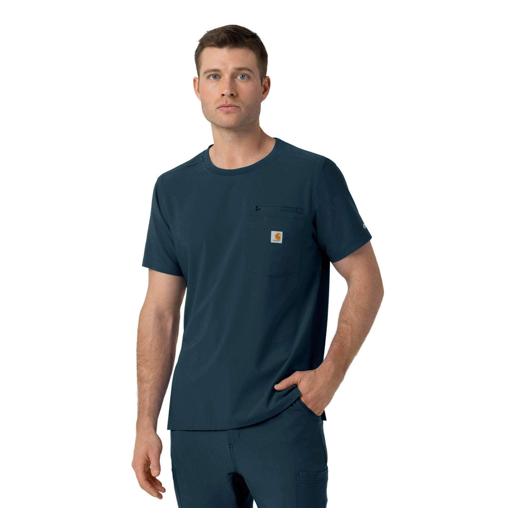 Force cross-flex crew neck scrub top