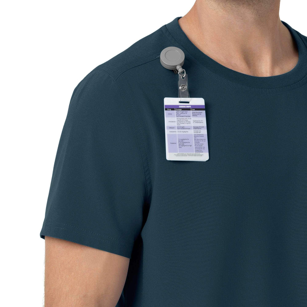 Force cross-flex crew neck scrub top