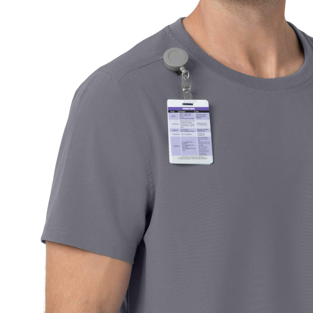 Force cross-flex crew neck scrub top