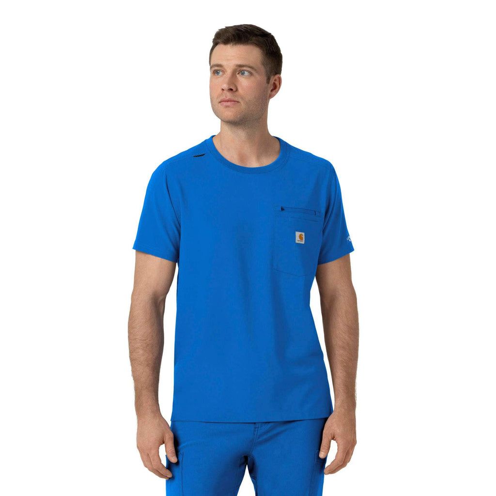 Force cross-flex crew neck scrub top
