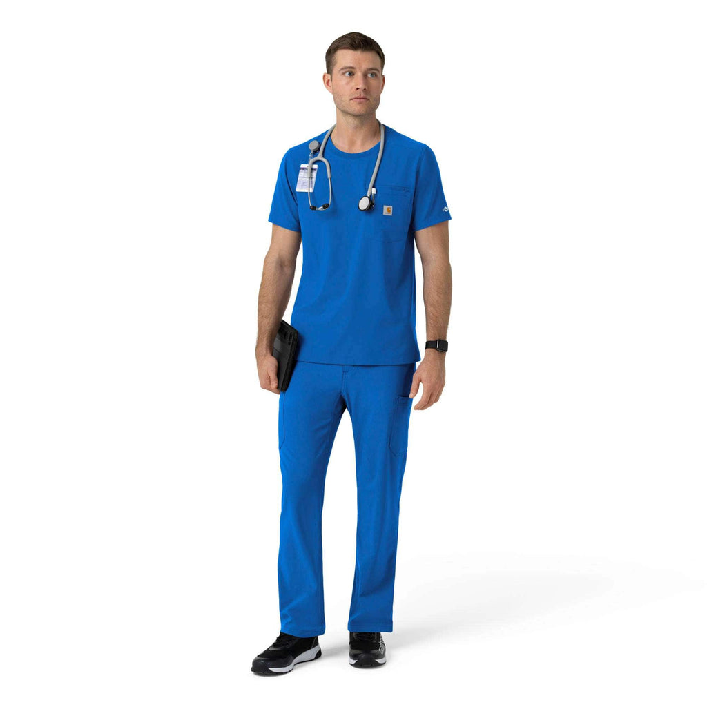 Force cross-flex crew neck scrub top