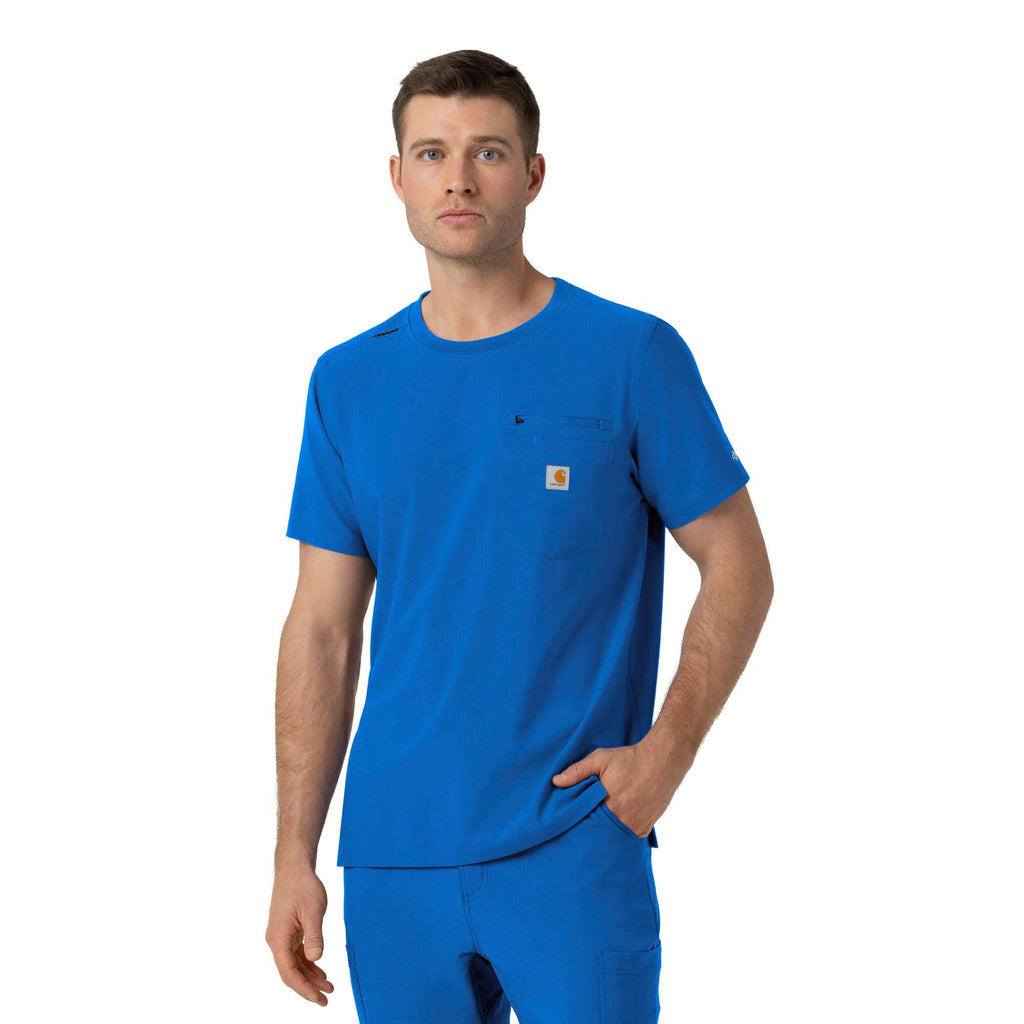Force cross-flex crew neck scrub top