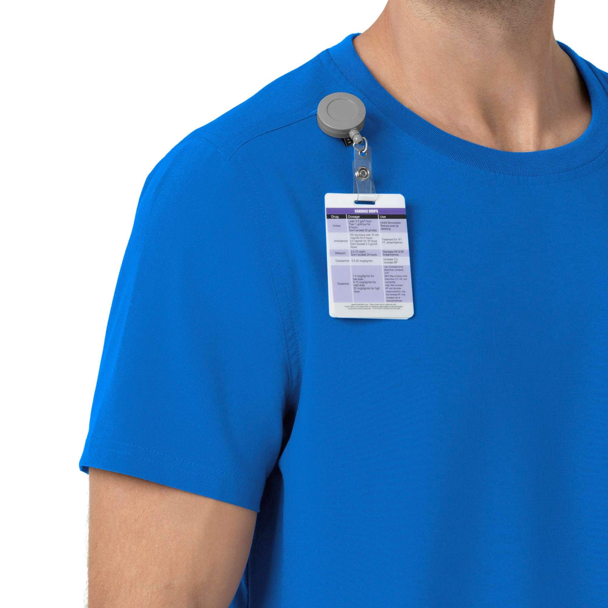 Force cross-flex crew neck scrub top